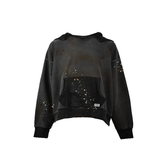 BLACK CANVAS VINTAGE HOODIE