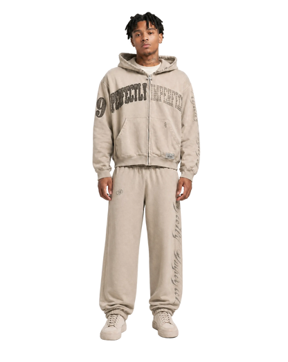 CRACKED PAVEMENT ( Cream ) SWEATSUIT