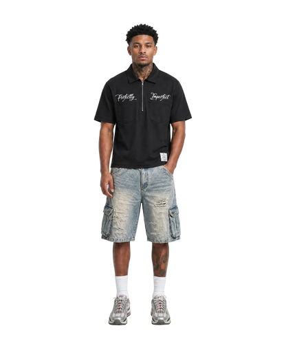 SUN FADED CARGO JORTS