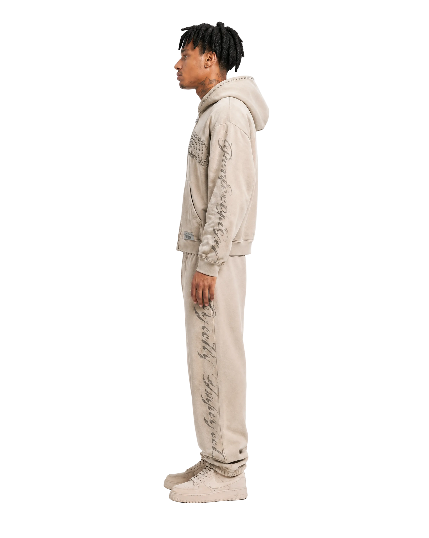 CRACKED PAVEMENT ( Cream ) SWEATSUIT