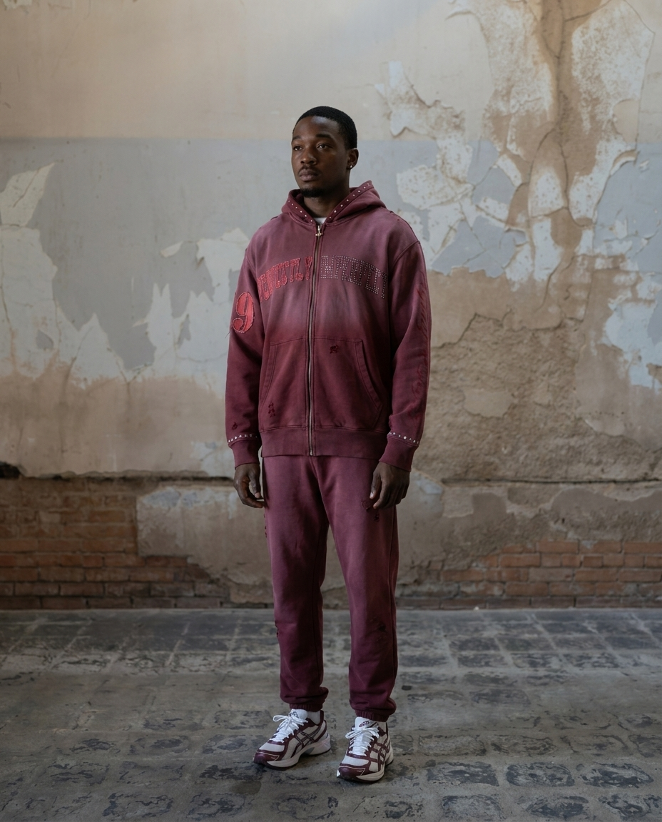 SPILLED WINE ( Burgundy ) SWEATSUIT