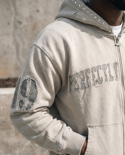 CRACKED PAVEMENT ( Cream ) SWEATSUIT