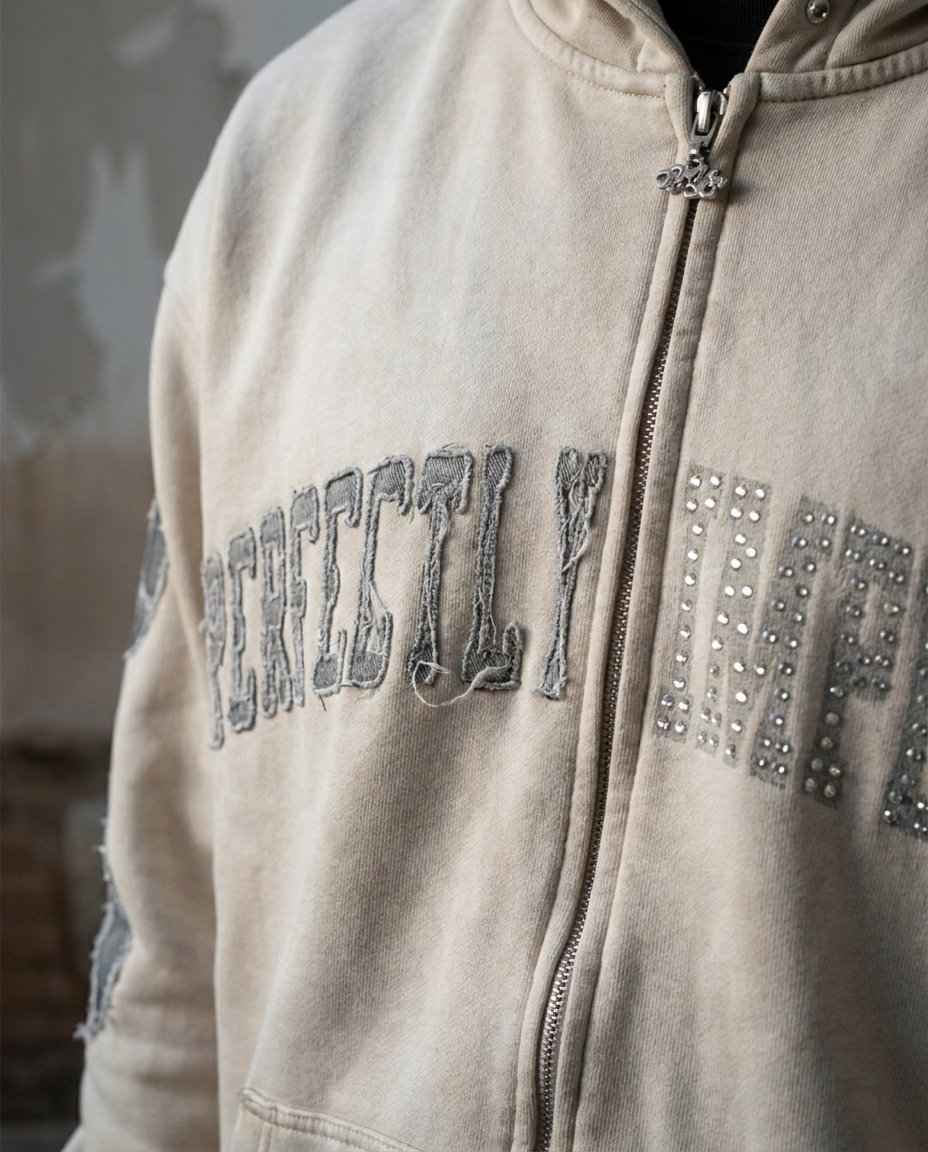 CRACKED PAVEMENT ( Cream ) SWEATSUIT