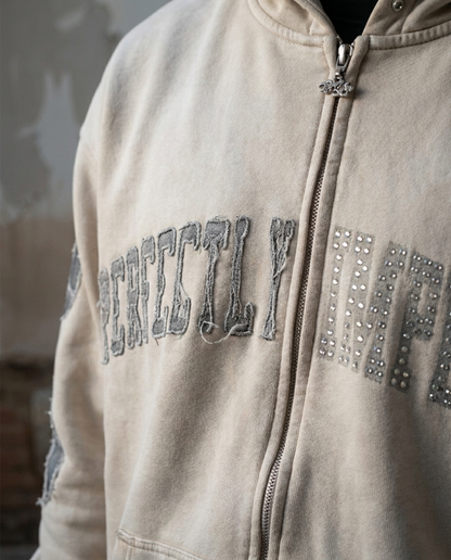 CRACKED PAVEMENT ( Cream ) SWEATSUIT
