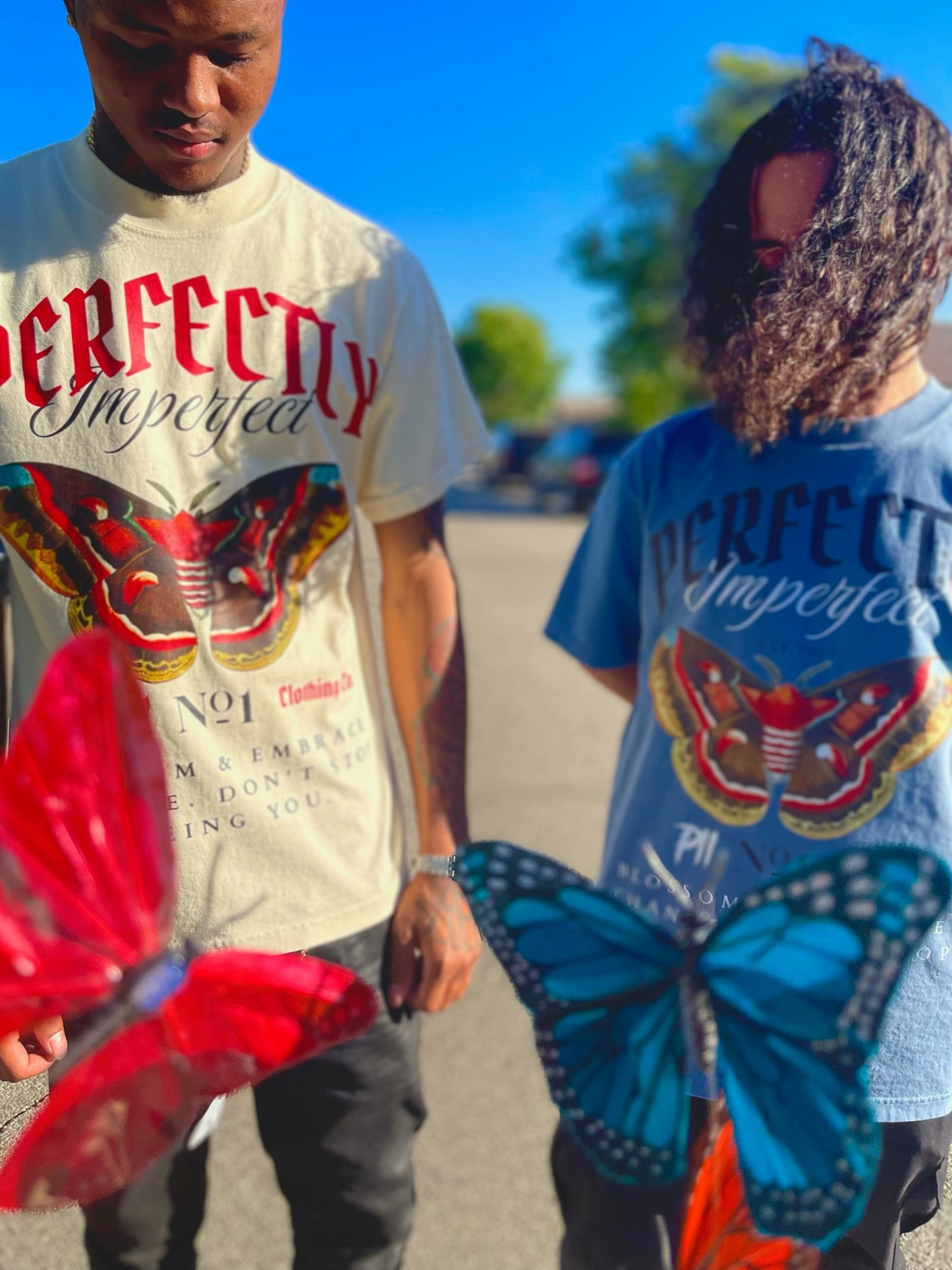Denim BLOSSOM Tee